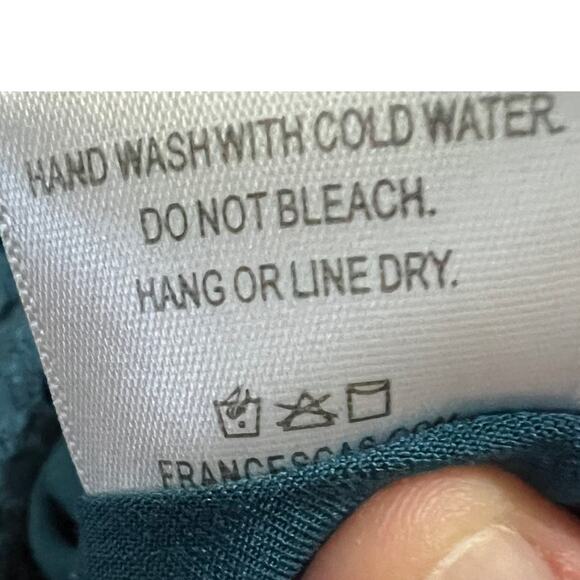 Miami LARGE Adjustable Spaghetti Strap Eyelet Crochet Detail Midi Sundress - Picture 13 of 14